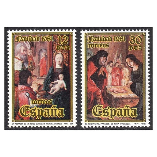 [D0246#] España 1981 [SLL] Serie Navidad (MNH)