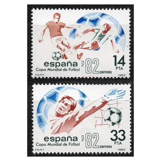 [D0044#] España 1982 [SLL] Lote Mundial de Fútbol (MNH)