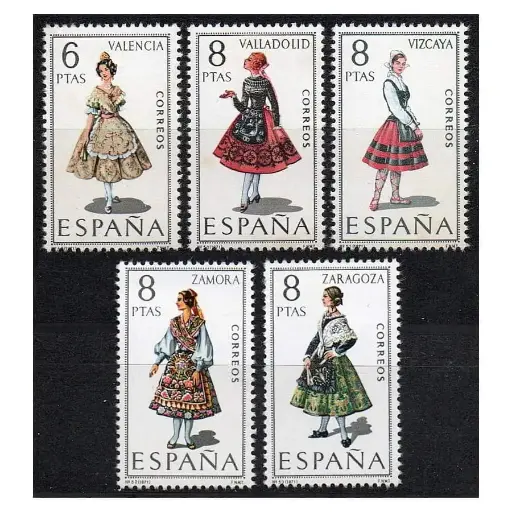 [D0048#] España 1971 [SLL] Serie Trajes Regionales V (MNH)