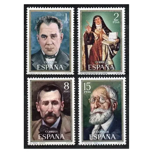 [D0331#] España 1971 [SLL] Serie Centenarios de Personas célebres (MNH)