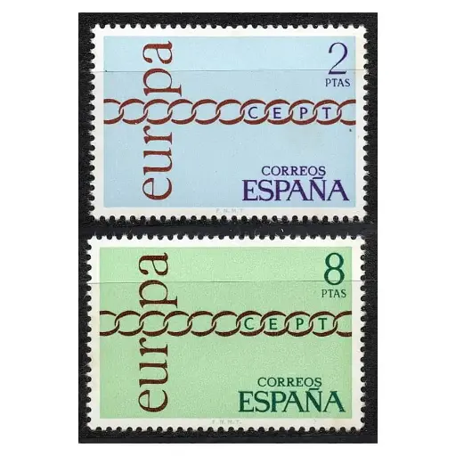 [D0045#] España 1971 [SLL] Serie Europa. Cadena (MNH)