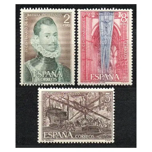 [D0336#] España 1971 [SLL] Serie 400 aniversario Batalla de Lepanto (MNH)