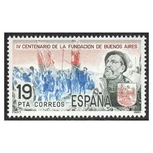 [D0346#] España 1980 [SLL] IV Centenario Fundación de Buenos Aires (MNH)