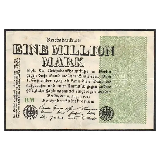 [C2527#] Alemania 1923 [BLL] 1.000.000 marcos. Reichsbanknote (MBC)