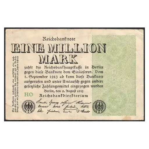 [C2797#] Alemania 1923 [BLL] 1.000.000 marcos. Reichsbanknote (MBC)