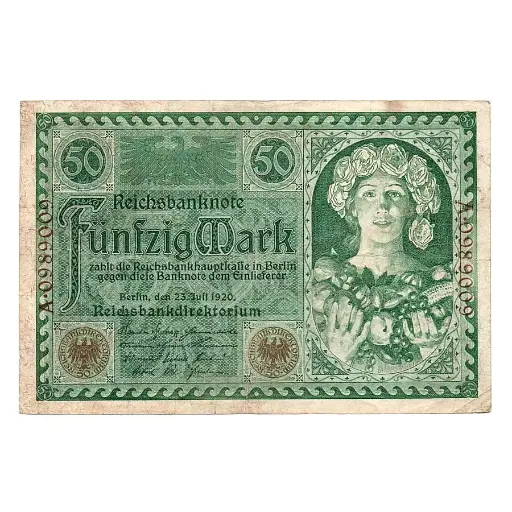 [C2822#] Alemania 1920 [BLL] 50 marcos. Reichsbanknote (EBC)