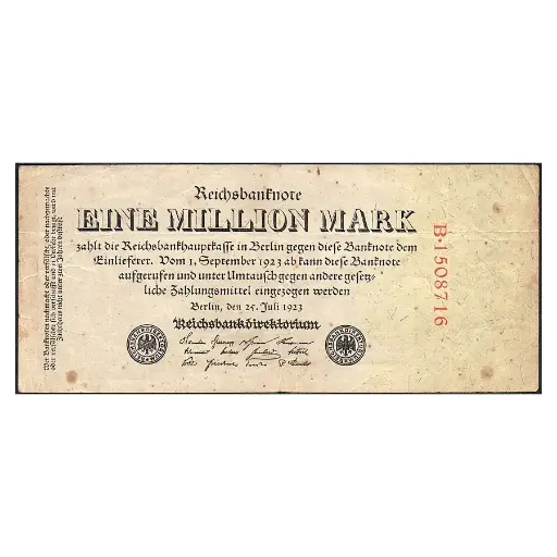 [C2828#] Alemania 1923 [BLL] 1.000.000 marcos. Reichsbanknote (MBC)