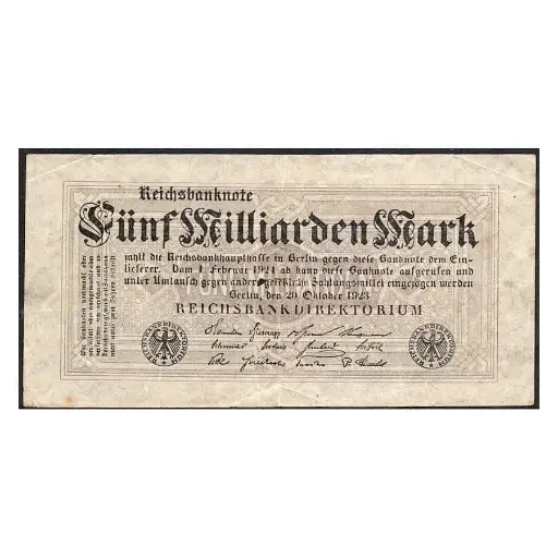 [C2830#] Alemania 1923 [BLL] 5.000.000.000 marcos. Reichsbanknote (BC)