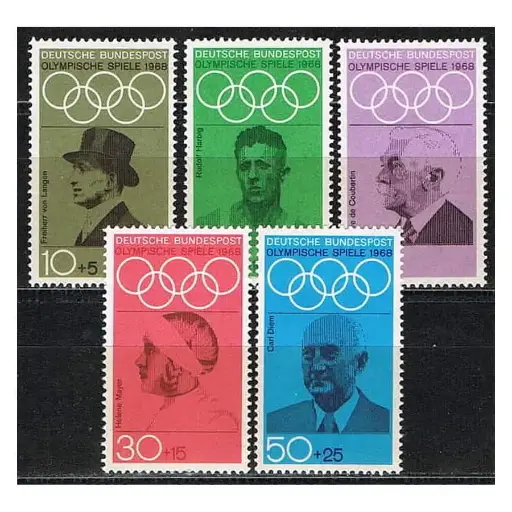 [C0188#]  Alemania 1968 [SLL] Serie Juegos Olímpicos. México (MNH)