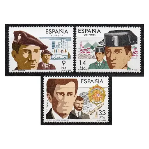 [C2841#] España 1983 [SLL] Serie Fuerzas de Seguridad del Estado (MNH)