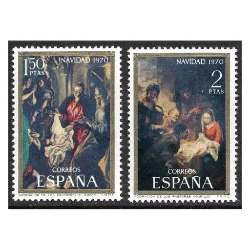 [C2847#] C2847# España 1970 [SLL] Serie Navidad (MNH)