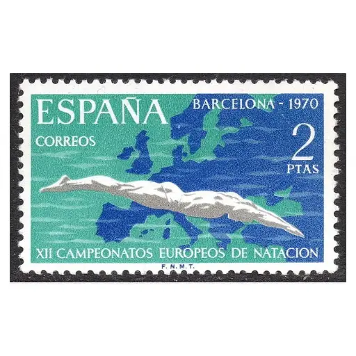 [C2848#] España 1970 [SLL] Campeonato europeo de Natación (MNH)