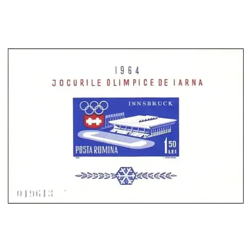 [C0191#] Rumanía 1963 [SLL] HB Juegos Olímpicos de Invierno (MNH)