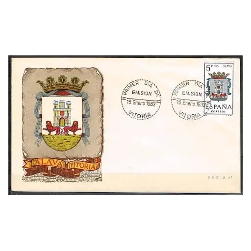 [C0203#] España 1962 [FDC] Escudos de España. Álava (N)
