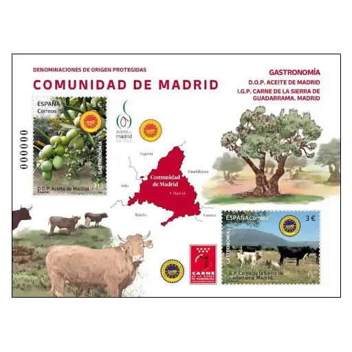 [C2820#] España 2025 [SLL] HB Gastronomía. Comunidad de Madrid (MNH)