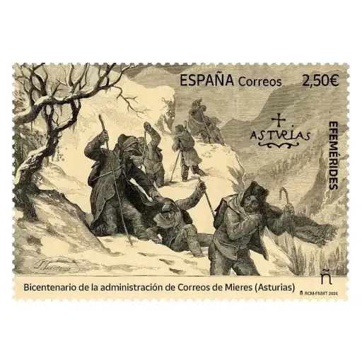 [C2860#] España 2024 [SLL] Efemérides. Administración de Correos de Mieres (MNH)