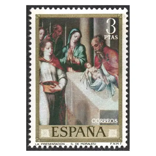 [C2871#] España 1970 [SLL] Día del Sello. Luis de Morales 'El Divino'. 3 pts (MNH)