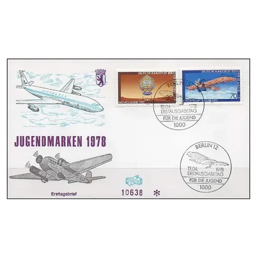 [C0201#] Berlín 1978 [FDC] Serie Pro-Juventud. Aviación (N)