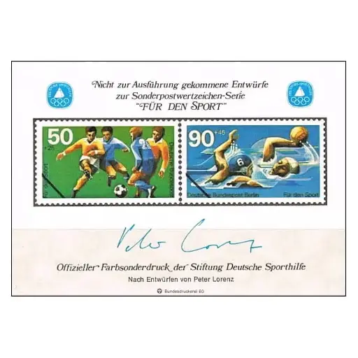 [C0221#] Alemania 1981 [SVP] HB Viñeta Pro deporte (MNH)
