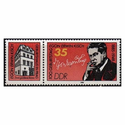 [C1865#] DDR 1985. Centenario del periodista Egon Erwin Kisch (MNH) - ED WZd625