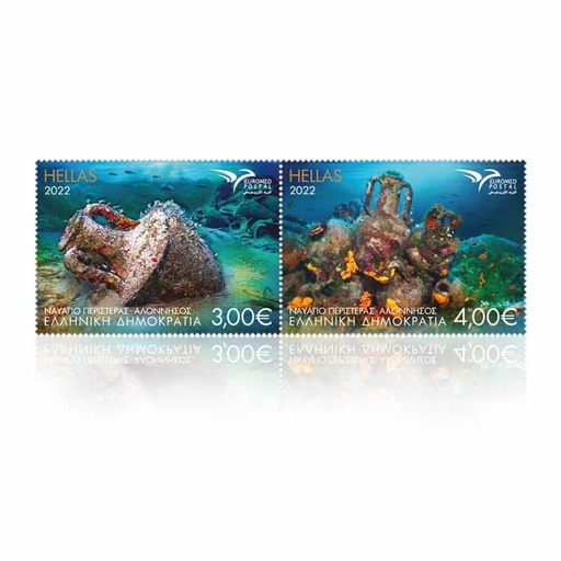 [B0775#] Grecia 2022. EUROMED. Arqueología Marina (MNH) - YT 3373-3374