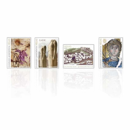 [B0776#] Grecia 2022. UNESCO. Patrimonio Mundial (MNH) - YT 3292-3295