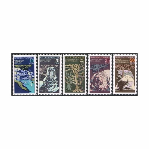 [C1930#] DDR 1977. Monumentos naturales (MNH) - MI 2203-2207