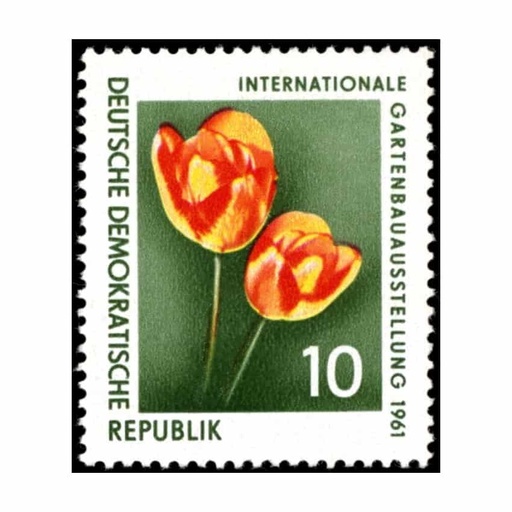 [C1933#] DDR 1961. Exposición floral de Erfurt, 10 Pf (MNH) - MI 854