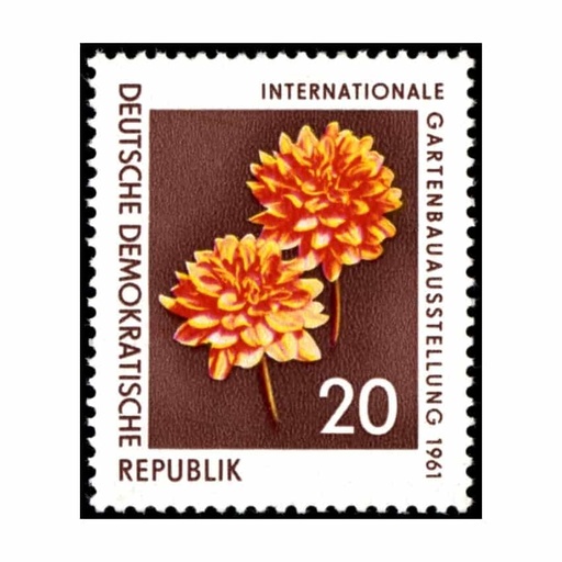 [C1934#] DDR1961. Exposición floral de Erfurt, 20 Pf (MNH) - MI 855