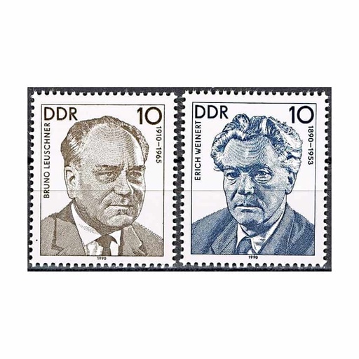 [C1935#] DDR 1990. Personajes del movimiento obrero alemán (MNH) - MI 3300-3301