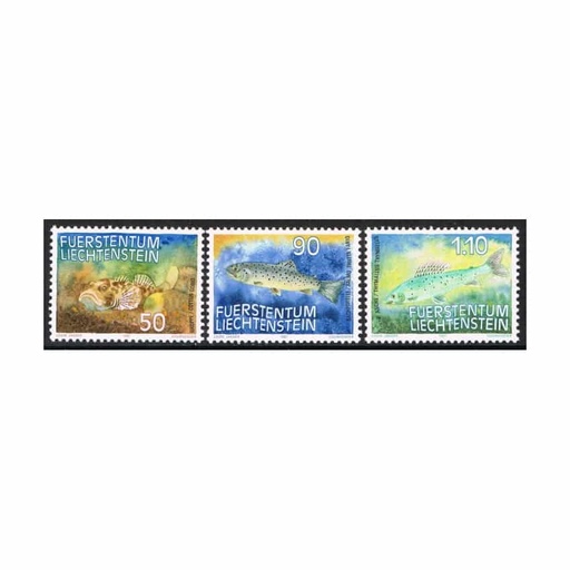 [C1945#] Liechtenstein 1987. Serie Peces (MNH) - MI 922-924