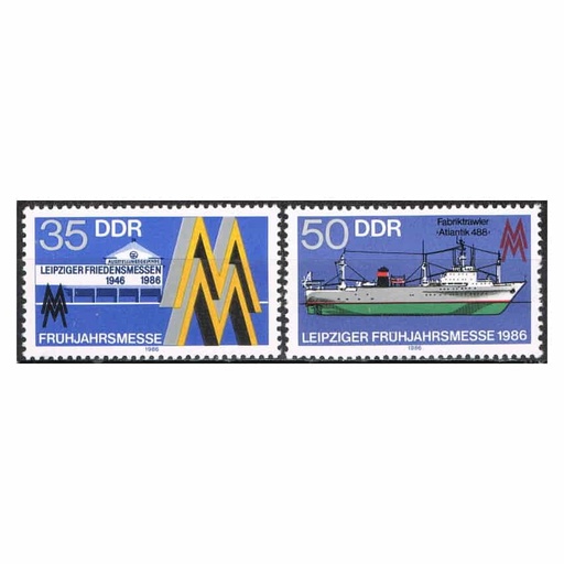 [B0575#] DDR 1986. Feria Primaveral (MNH) - SCOTT 2526-2527