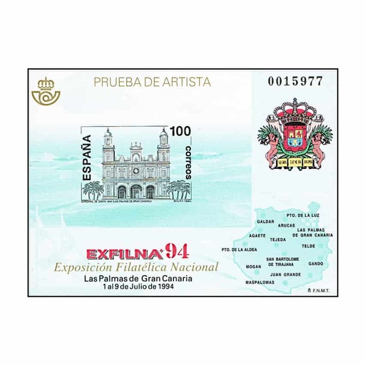 [P0033#] España 1994. PA. Exfilna 94. Las Palmas (M) - ED P33