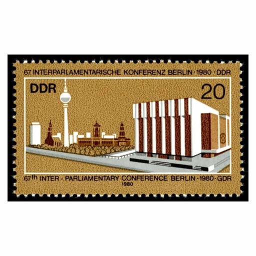 [B0586#] DDR 1980. Conferencia interparlamentaria (MNH) - SCOTT 2131