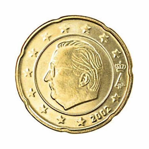 [C2072#] Bélgica 2002. 0,20€ Alberto II (UNC) - KM#228