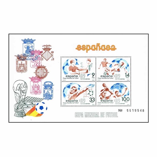 [C1120#] España 1982 [SLL] HB Mundial España '82 - Tipo II (MNH)