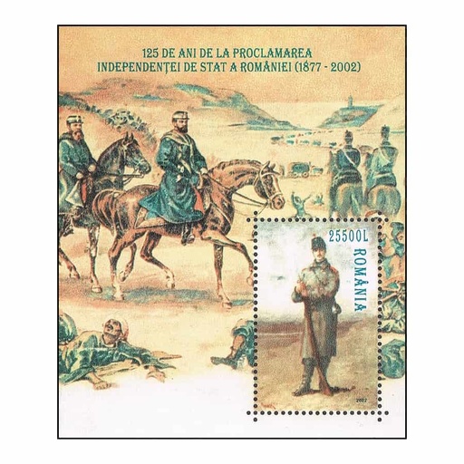 [C2104#] Rumanía 2002. HB 125 de independencia de Rumanía (MNH) - MI#BL320
