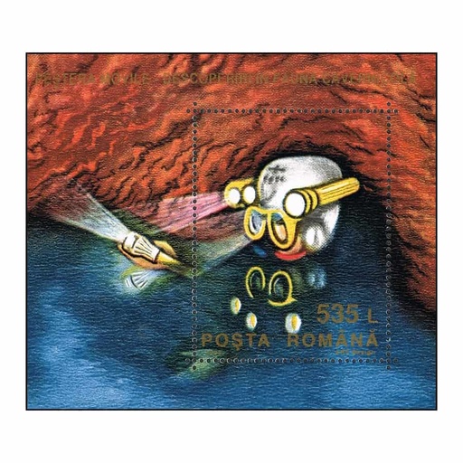[C2105#] Rumanía 1993. HB Diver en la caverna (MNH) - MI#BL287
