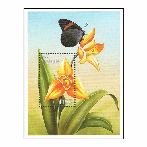 [C2124#] Gambia 1999. HB Orquídeas (MNH) MI#BL432