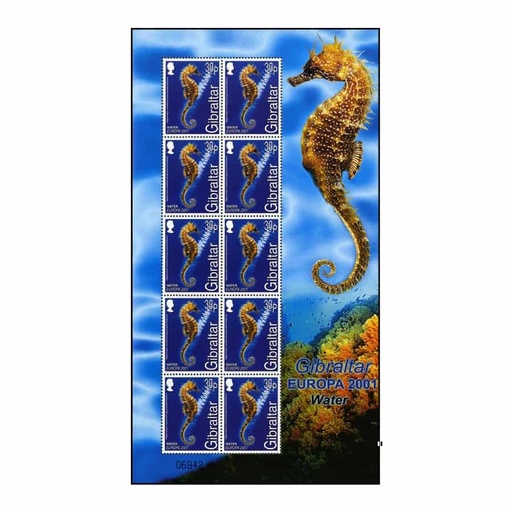 [D0202#] Gibraltar 2001. Europa 30 P (MNH) MI#962HB