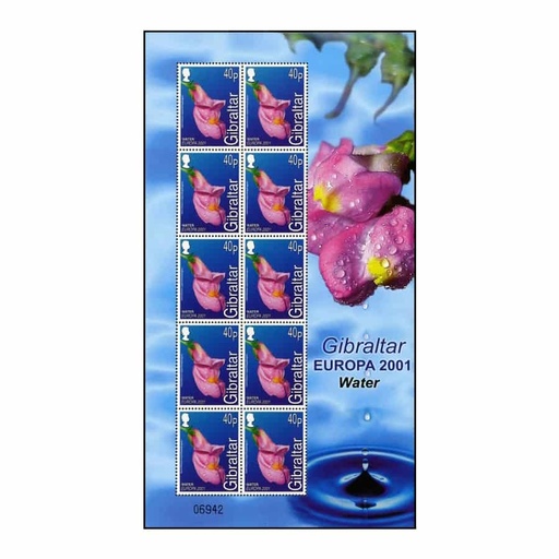 [D0203#] Gibraltar 2001. Europa 40 P (MNH) MI#963HB