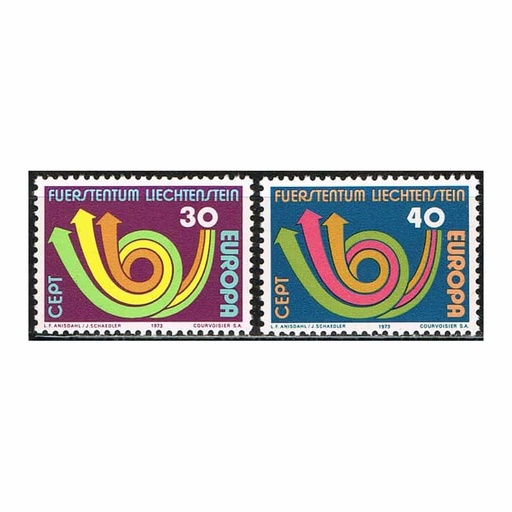 [C2127#] Liechtenstein 1973. Europa (MNH) LI#579-580