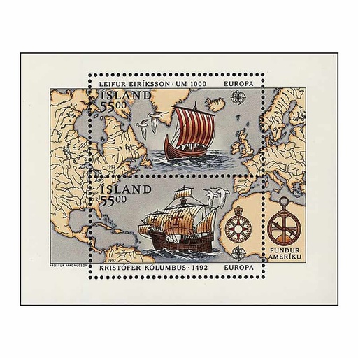 [C2132#] Islandia 1992. HB Europa (MNH) MI#BL13