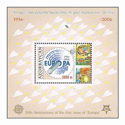 [D0208#] Azerbaiyán 2005. HB Aniversario emisiones Europa (MNH) MI#BL65