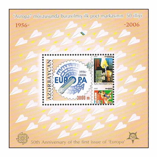 [D0210#] Azerbaiyán 2005. HB Aniversario emisiones Europa (MNH) MI#BL67