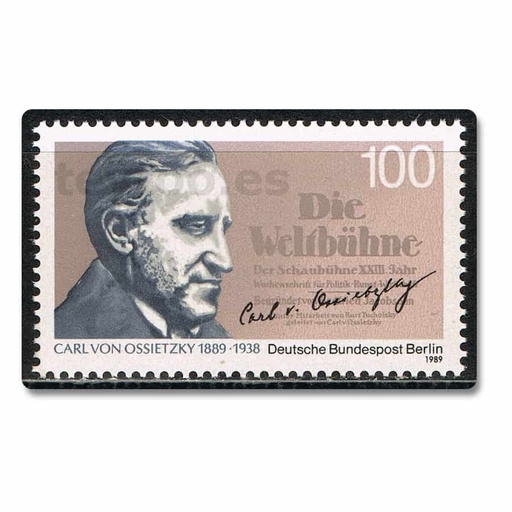 [C2215#] Berlín 1989. Carl von Ossietzky. Premio Nóbel de la Paz (MNH) MI#851