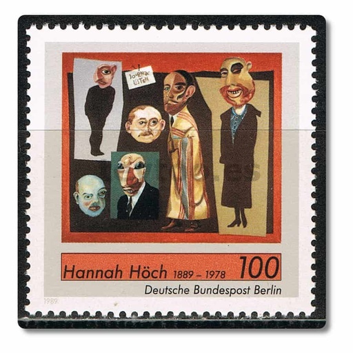 [C1777.1#] Berlín 1989. Hannah Höch. Pintora (MNH) MI#857
