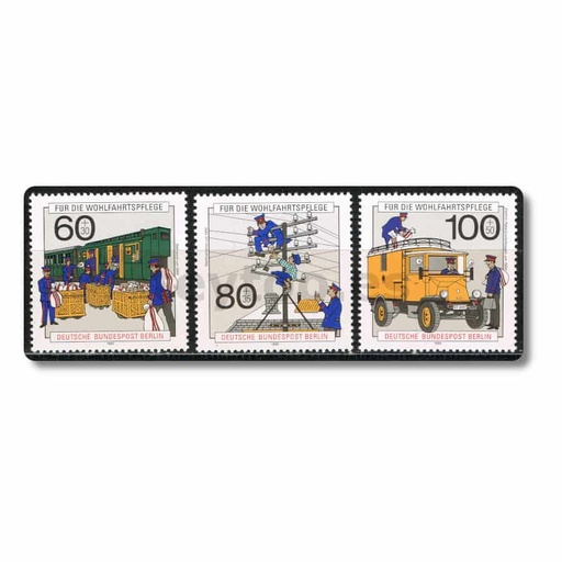 [C0475.1#] Berlín 1990. Beneficencia. Historia postal. (MNH) MI#876-878