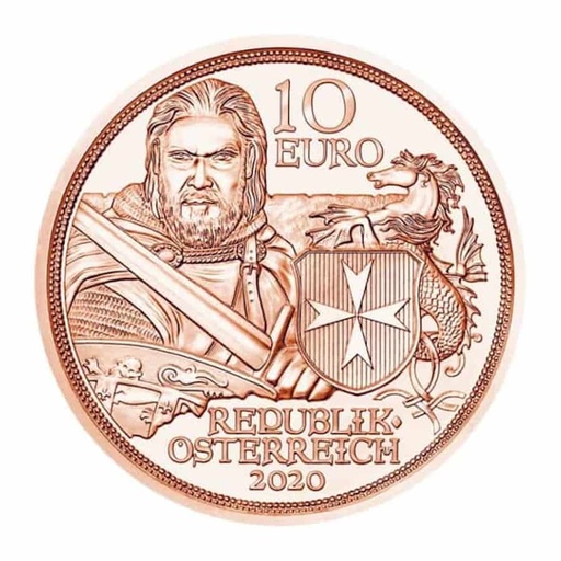 [C2244#] Austria 2020. 10€. Entereza. COBRE (UNC) UC#269